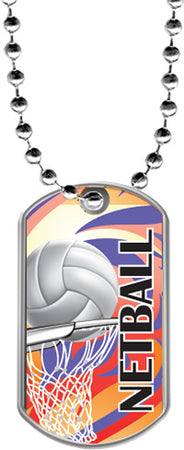 Netball Dog Tags [DTLAM2-NTBL]