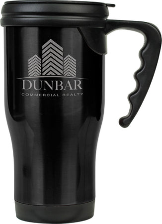 14 oz Laserable Travel Mug- Black [JCTM14-061]