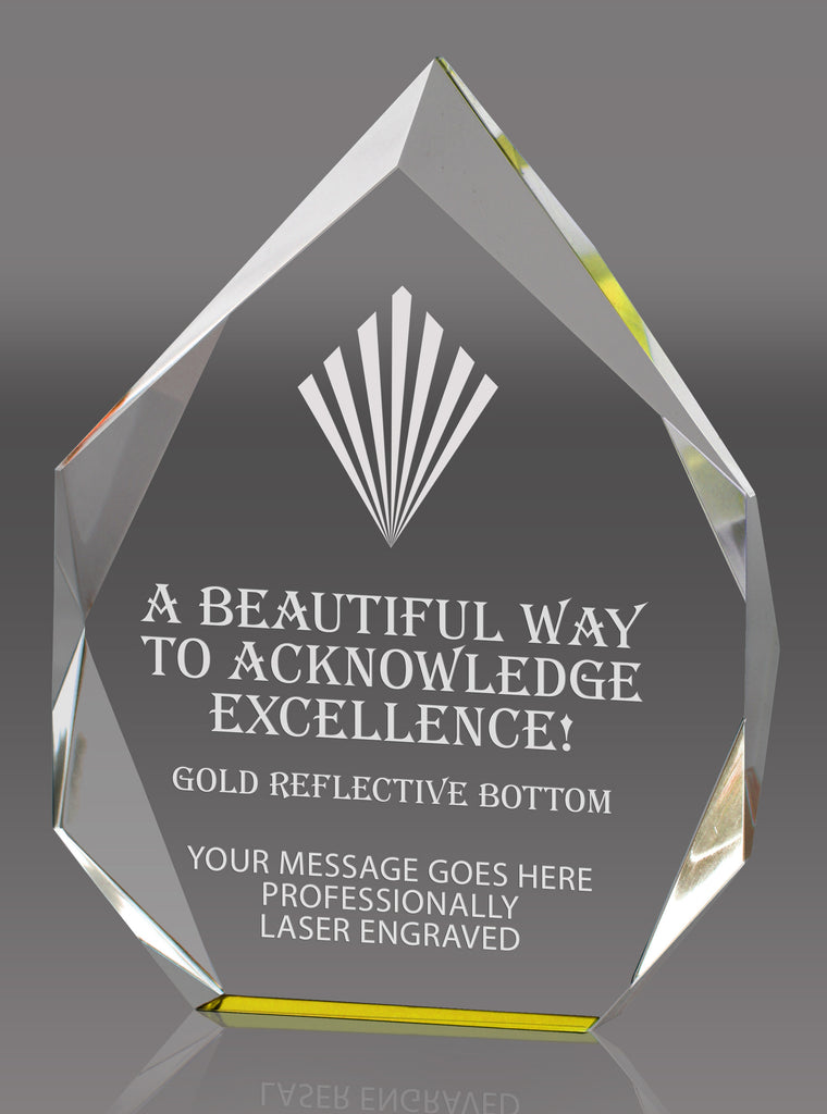 Acrylic Spectra Diamond Award- Gold 7 inch [AP42-GLD-7]