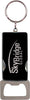 4 Function Bottle Opener & Key Ring- Black [BTOP030BLK]