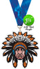 Chief Mascot Colorix-M Acrylic Medal [MACR375-CHF-Q]