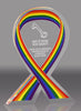 Pride Awareness Ribbon Acrylic Award - 5 inch [ATRIB-PRD-5-Q]