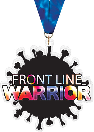 Front Line Warrior Colorix-M Acrylic Medal [MACR5-CRNV-4813-Q]