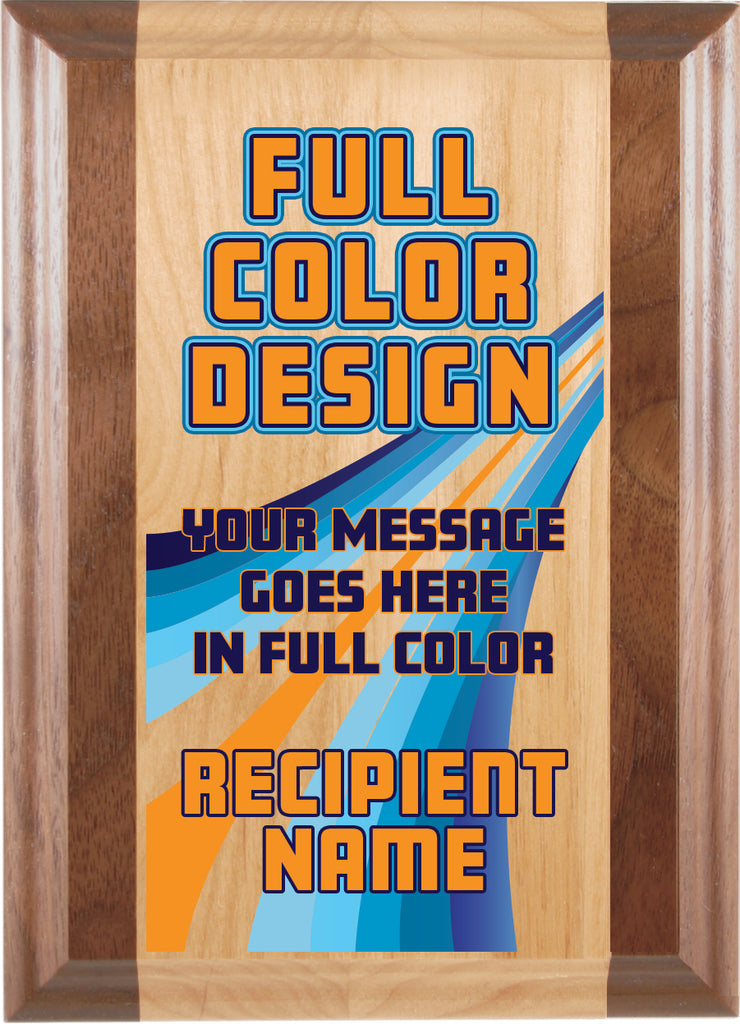 Alder Plus Plaques - Engraved or Color