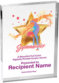 Gymnastics Vibrix Acrylic Award [A57BV-GG]