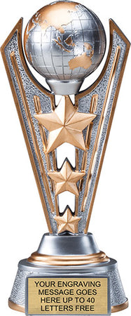 Globe Triple-Star Victory Resin Trophy [RMV9-GLB]