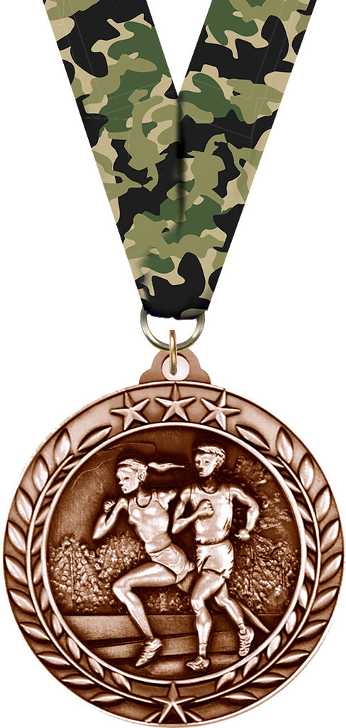 Cross Country Dimensional Medal- Bronze [MSW2-CC-B]