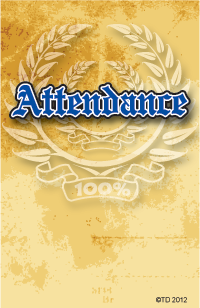 Education- Attendance Plaque Insert [BBP-2119]