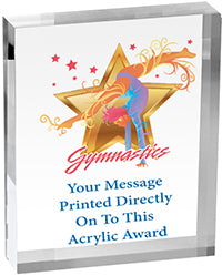 Gymnastics Vibrix Acrylic Award [ACB46V-GG]