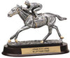 Horse Racing Pewter Finish Resin Trophy [SGR2091HR]