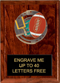 Football Dimensional Color Plaques