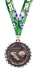 Soccer Diecast Medal with Diamond Cut Border- Bronze [MM2DC-SC-B]