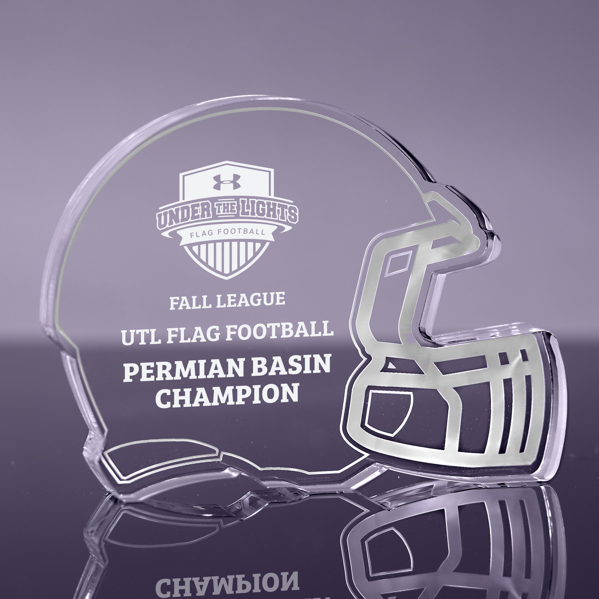 1 inch Thick Football Helmet Acrylic Award - 6 inch [AFBH6-Q] – Trophy ...