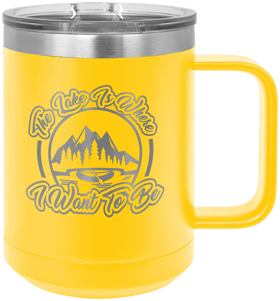Polar Camel 15oz Handled Coffee Mug - Yellow [DJPC10-16]