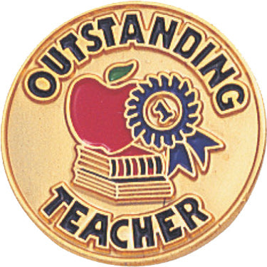 Outstanding Teacher Enameled Pin [PCM-KN-313]