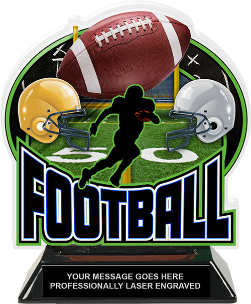 Football Colorix-T Acrylic Trophy - 6.25 inch [TACR6-FB-Q]
