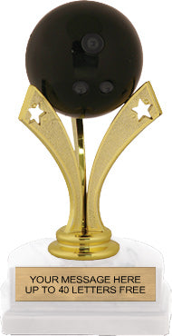 Bowling Triple Star Pedestal Trophy [TSTR6-BW]