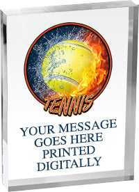 Tennis Vibrix Acrylic Awards [1 inch thick]