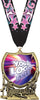Gymnastics Shield Custom Insert Medal [MXSHLD-GG]