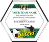 Color Hexagon Soccer Plaque [PHXSC10]