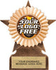 Custom Insert Star Ribbon Resin Trophy [RXSTR11-L]