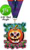 Halloween Sugar Skull Colorix-M Acrylic Medal - 3.75 inch [MACR375-HLWN-SGRSKL-Q]