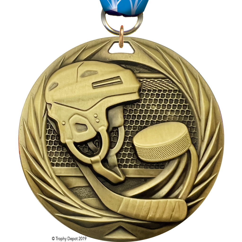 Hockey 2.75 inch Blade 3D Diecast Medal [MBD2-HK]
