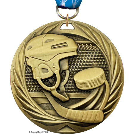 Hockey 2.75 inch Blade 3D Diecast Medal [MBD2-HK]