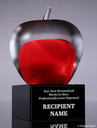 Art Glass Apple Award [AGJ60-5]