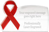 Red Awareness Ribbon Acrylic Award [ARBRIB-RED]