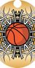 Basketball- Tribal Dog Tag Insert [DT-2558]