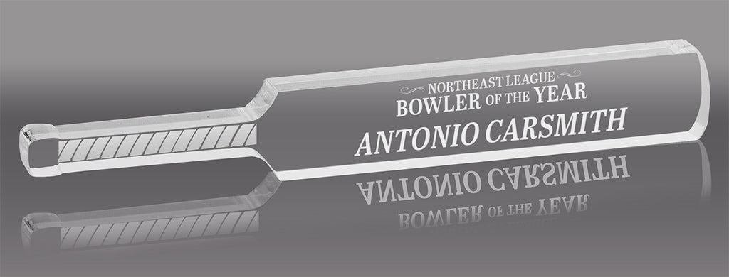 Acrylic Cricket Bat Award - 12 inch [ABAT-CRKT-12-Q]