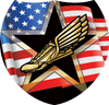 Track USA Flag Shield Insert [SH-2643]