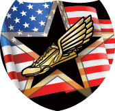 Track USA Flag Shield Insert [SH-2643]