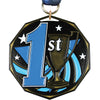 1st Place Decagon Painted Medal [MDCM2-1ST]