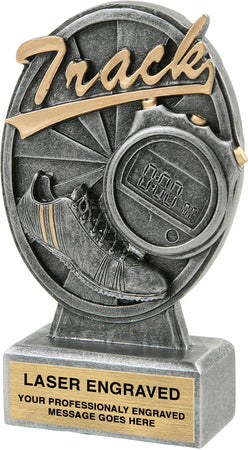 Track Pinwheel Resin Trophy [RCPN-TK]
