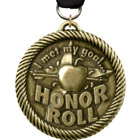 I Met My Goal Honor Roll Scholastic Medal [M2SCH-IMMGHR]