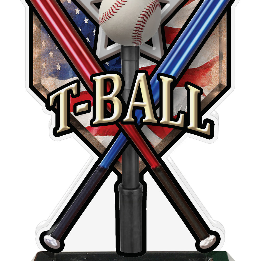 T-Ball Home Plate Acrylic Trophies