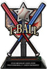 T-Ball Homeplate Colorix Acrylic Trophy- 7 inch [TACR7-HP-TEEBL-Q]