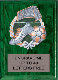 Soccer Millennium Color Plaques
