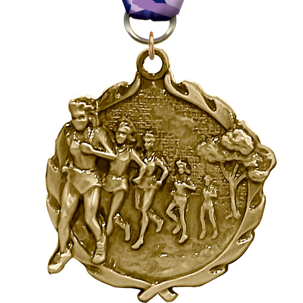 1.75 inch Cross Country Female Wreath Medal [MP18-CCF]