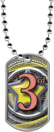3rd Place Dog Tags [DTLAM2-PLACE]