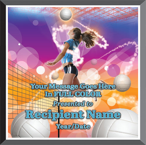 Volleyball Square Graphix Plaques