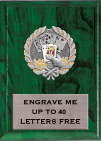 6"x8" Texas Hold 'em Millennium Plaque [PMC68-PK]