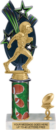 Triple Star Backdrop Single-Trim Trophy [T1T11BD]