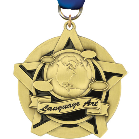 2.25" Language Arts Dynastar Medal [MPDSTR-LA]
