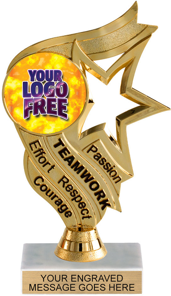 Custom Black and Gold Inspiration Insert Trophy [TXi-J60]