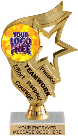 Custom Black and Gold Inspiration Insert Trophy [TXi-J60]