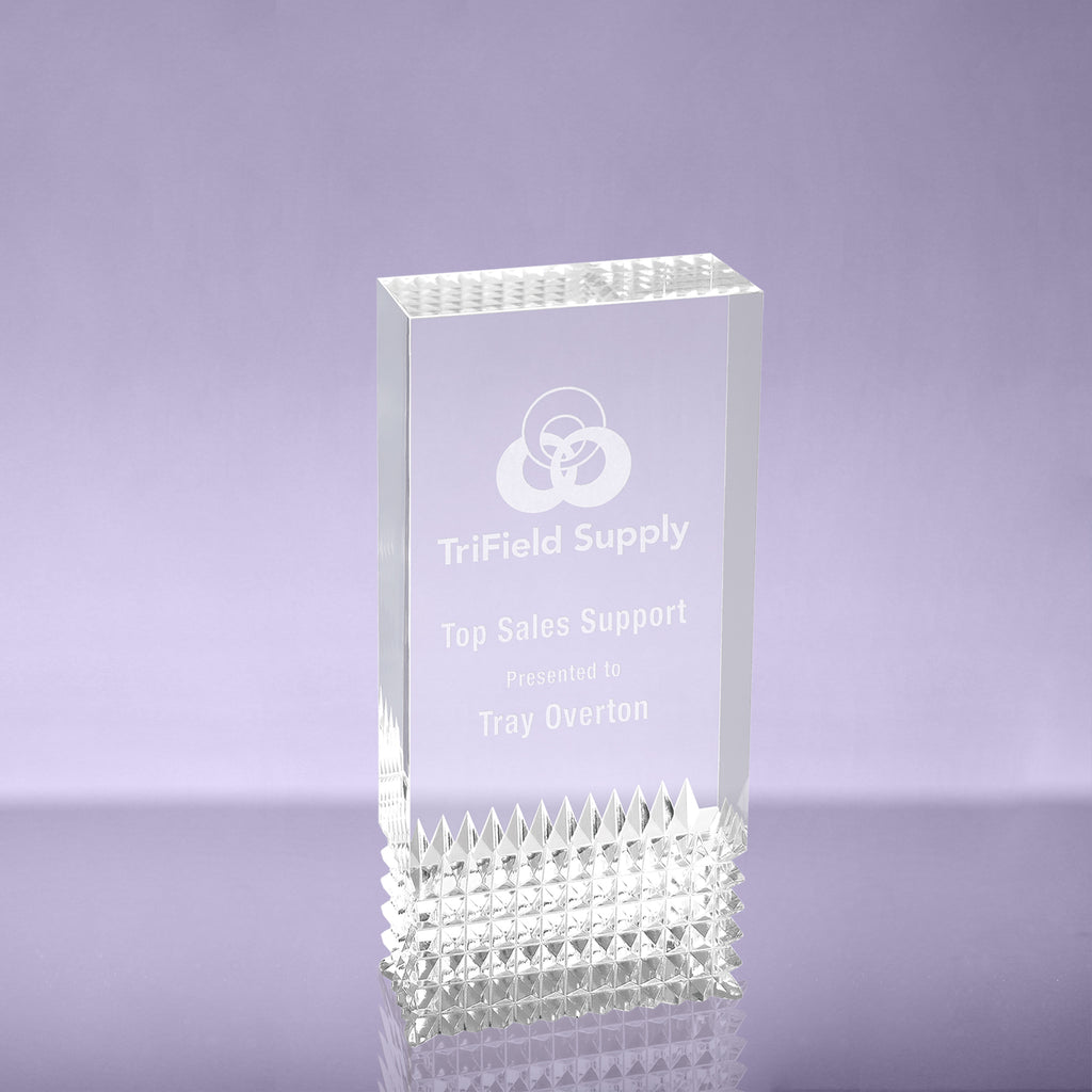 Silver Tribute Acrylic Award - 6 inch [AJTBT-6-S]