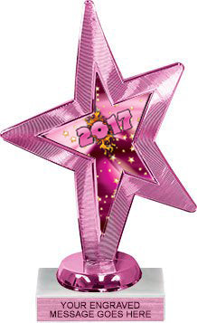 EXCLUSIVE Pink Star Insert Trophy [Ti-469-PNK]